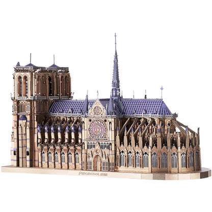 3D Metal Puzzles Notre Dame Cathedral Paris DIY Model Building Kits