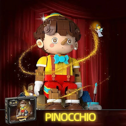 Pinocchio Building Blocks Classic Fairy Tale Long Nose Doll