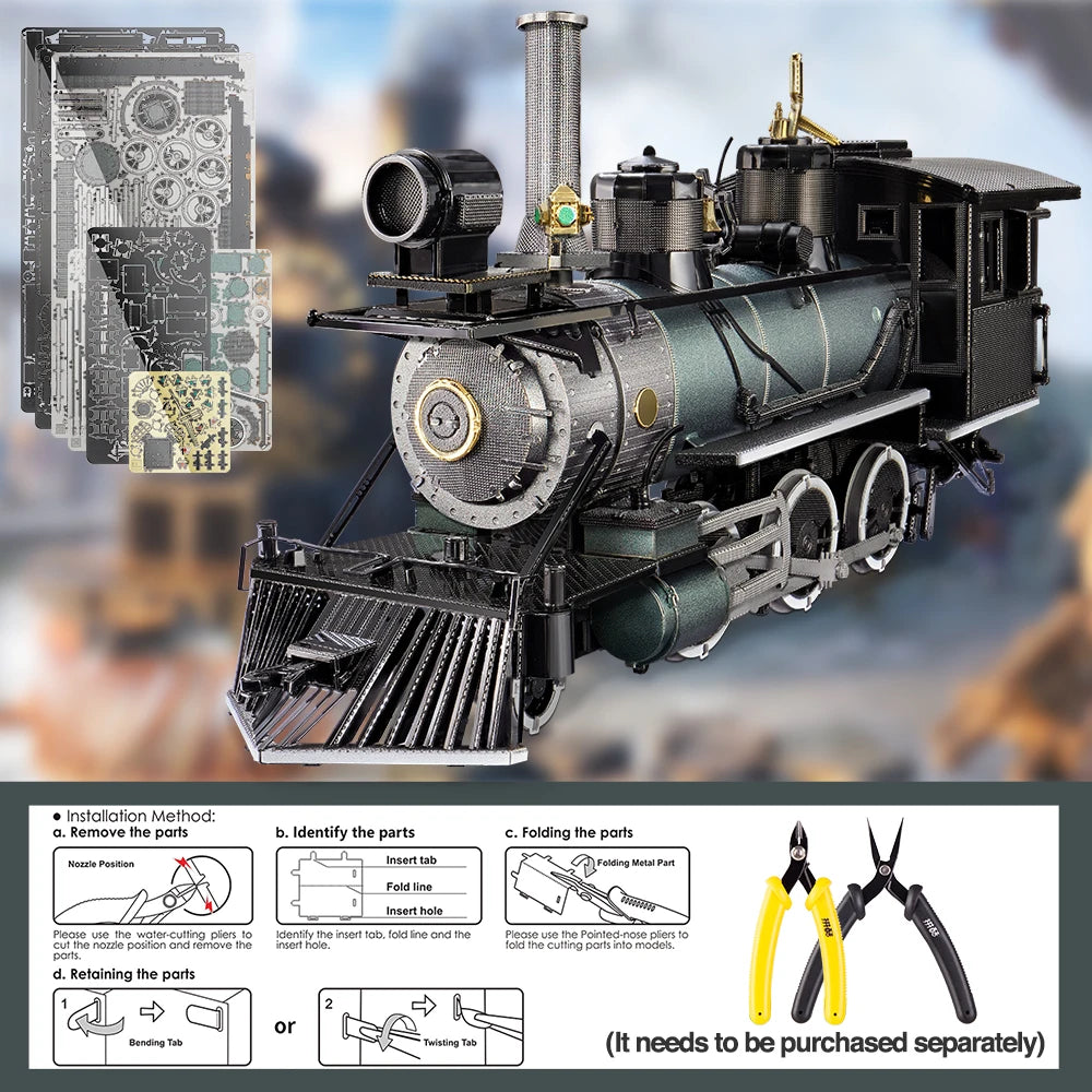 3D Metal Mogul Locomotive LP094 Model